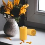 Beeswax Pillar Candles Set of 3 - Handmade Pure Beeswax Rolled Candles for Gift ... - Image 4