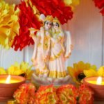 alikiki Hindu Radha Krishna Idols Statue- 5.7”H Marble Look Indian God Krishna R... - Image 4