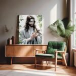 Jesus Canvas Wall Art Decor Framed Painting - 8X10 inch Jesus Holding Bird Artwo... - Image 8