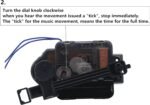 Original Youngtown 12888 Chime Melody Pendulum Clock Movement with 2 Sets of Han... - Image 6