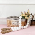 Large White Wooden Beads Garland Farmhouse Decor 50inch long with 1.6" Diameter ... - Image 6