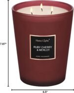 HomeLights Scented Candles - Large Jar Aromatherapy, Natural Soy Wax, 130 Hour L... - Image 10