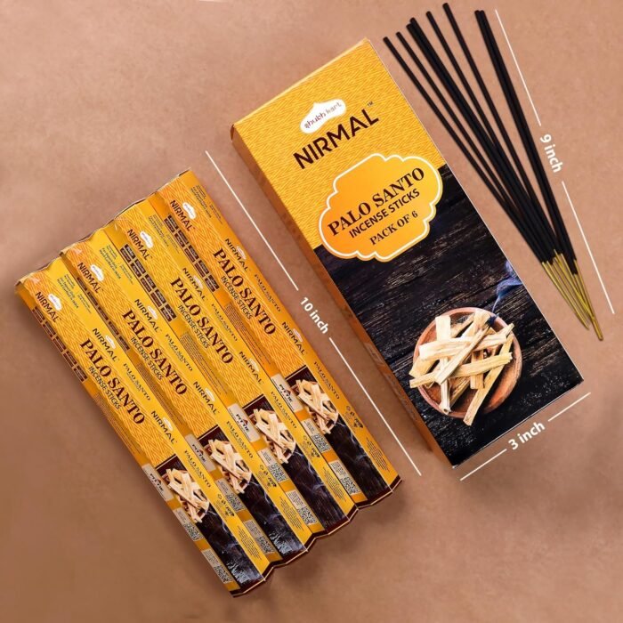 Hexa Palo Santo Incense Sticks - Pack of 6 Incense, 120 Sticks for Calming, Stre... - Image 3