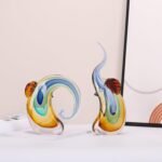 suruim Hand Blown Glass Elephant Figurines Crystal Glass Art Elephants Statue Ho... - Image 6