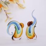 suruim Hand Blown Glass Elephant Figurines Crystal Glass Art Elephants Statue Ho... - Image 8