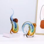 suruim Hand Blown Glass Elephant Figurines Crystal Glass Art Elephants Statue Ho... - Image 9