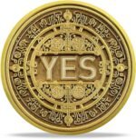 Yes or No Decision Maker Coins, Yes No Divination Token Lucky Flip Coin Delicate... - Image 3