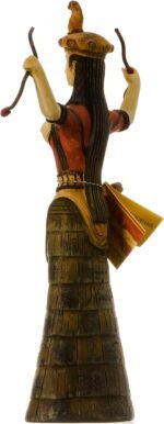 Minoan Snake Goddess 16th Century Replica Cretan Healer Priestess Statue 7.9" - Image 4