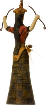 Minoan Snake Goddess 16th Century Replica Cretan Healer Priestess Statue 7.9" - Image 5