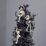 Halloween Statues No-Evil Skeleton Collectible-Figurines - Realistic Skeleton Ha... - Image 5