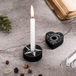 Honeydak 2 Pcs Chime Candle Holder Mini Spell Candle Holder for Witchcraft Black... - Image 5