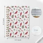 Cardinal Notebook - Winter Bird Journal, Red Cardinal Spiral Notebook, Cardinal ... - Image 4