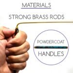 Powder Coated Brass Dowsing Rods with Smooth Movement for Tracing Spiritual Ener... - Image 4