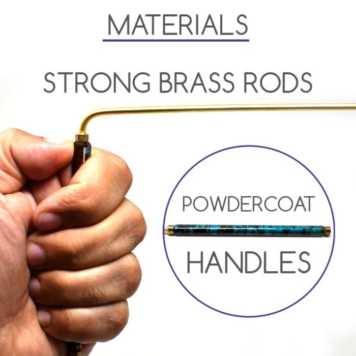 Powder Coated Brass Dowsing Rods with Smooth Movement for Tracing Spiritual Ener... - Image 4