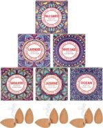 Backflow Incense Cones - 6 Mixed Natural Scents - Sandalwood, Lavender, Jasmine,... - Image 4