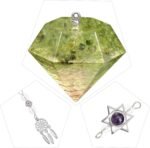 Rockcloud Stone Pendulum for Dowsing Divitation Meditation Reiki Healing Energy ... - Image 3