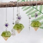 Rockcloud Stone Pendulum for Dowsing Divitation Meditation Reiki Healing Energy ... - Image 5