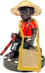 Elegua Kid with Straw Hat & Bag 6.5" Eleguá: El Regidor De Los Caminos Según la ... - Image 3