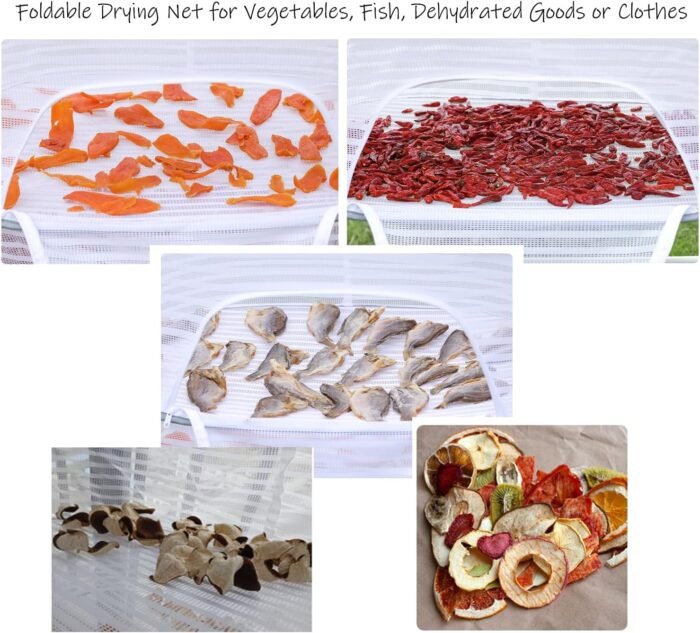 Foldable Drying Net for Vegetables, Fish, and Dehydrated Goods, Multi-Tiered Foo... - Image 3