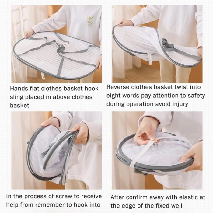 Foldable Drying Net for Vegetables, Fish, and Dehydrated Goods, Multi-Tiered Foo... - Image 5