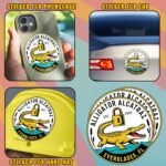 Alligator Alcatraz Everglades Florida EST 2025 Detention Facility Artist Decal S... - Image 3
