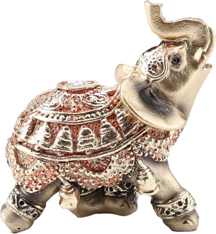 Eleph Statue, Auspicious Feng Shui lden Eleph Sculpture, Eleph Sculpture Home De... - Image 7