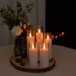 Amagic Pure White Flameless Candles, Battery Operated Candles, Acrylic Flickerin... - Image 4