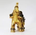 Mose Cafolo 3.8"(H) Golden Elephant Figurine Statue for Good Feng Shui Wealth Lu... - Image 6