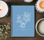 Blue Christian Bible Notebook,Christian Flower Notebook for Women,Bible Notebook... - Image 3