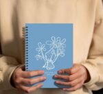 Blue Christian Bible Notebook,Christian Flower Notebook for Women,Bible Notebook... - Image 4