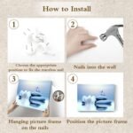 EOBTAIN Zen Stone Canvas Wall Art White Flower and Blue Butterfly on Lake Wall A... - Image 5