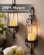 Homemory 50Pack Flickering Flameless Votive Candles,200+Hour Electric Fake Candl... - Image 4