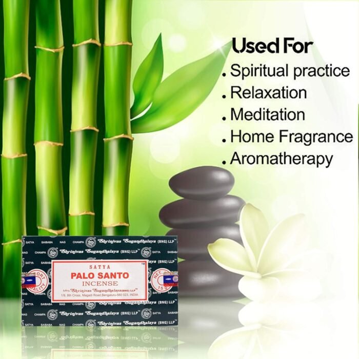 Satya Nag Champa Palo Santo incense sticks-12packs x 15grams (1) - Image 3