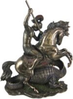 Veronese Design Bronze St. George The Dragon Slayer Statue - Image 4