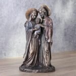 Veronese Design 8 5/8 Inch Holy Family Joseph Mary Holding Young Jesus Cold Cast... - Image 3