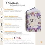 Christian Art Gifts Journal w/Scripture Be Still and Know Psalm 46:10 Bible Vers... - Image 3
