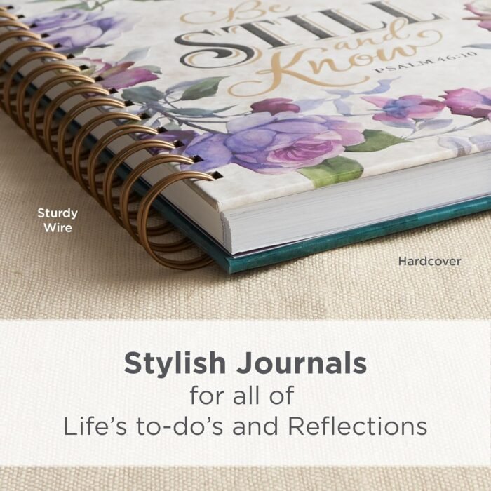 Christian Art Gifts Journal w/Scripture Be Still and Know Psalm 46:10 Bible Vers... - Image 6