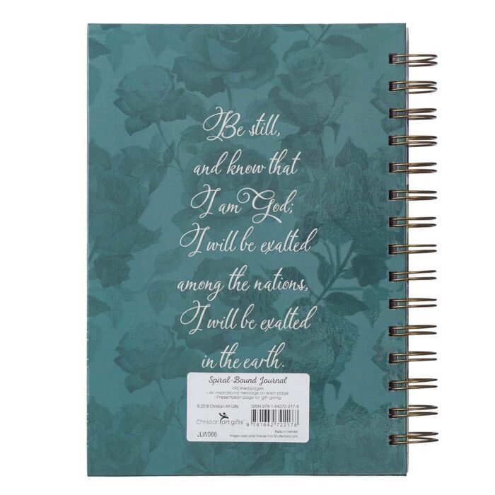 Christian Art Gifts Journal w/Scripture Be Still and Know Psalm 46:10 Bible Vers... - Image 8
