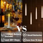 Homemory 12 Pcs Hanging Floating Candles with Wand Remote (Battery Include), Mag... - Image 6