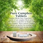 SOUL STICKS Natural Camphor Blocks (56 Grams, 12 Tablets) Pure Camphor Tablets f... - Image 5