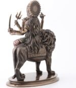 Veronese Design 10 3/8 Inch Divine Mother Durga Riding Lion Hindu Goddess Resin ... - Image 5