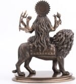 Veronese Design 10 3/8 Inch Divine Mother Durga Riding Lion Hindu Goddess Resin ... - Image 6