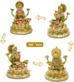 Hindu Goddess Saraswati Statue - 4.4" H Indian God Saraswati Idol Sculpture Diwa... - Image 6