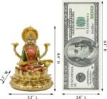 Hindu Goddess Saraswati Statue - 4.4" H Indian God Saraswati Idol Sculpture Diwa... - Image 7