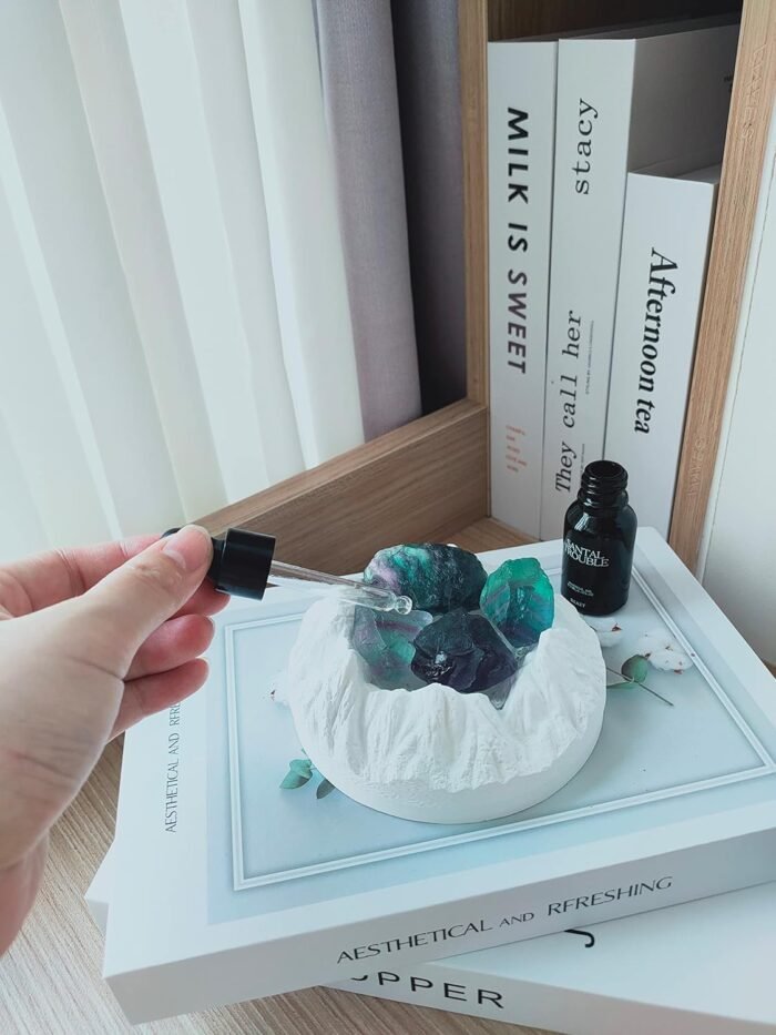 0.5 lb Rough Crystals Bulk Raw Rainbow Fluorite Healing Stones for Tumbling, Wir... - Image 8