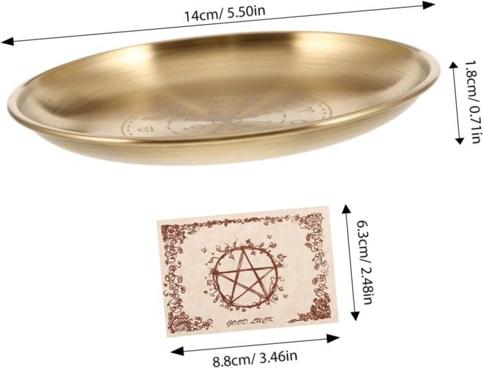 1Set Creative Stainless Steel Altar Board for Pendulum Divination Unique Ritual ... - Image 3
