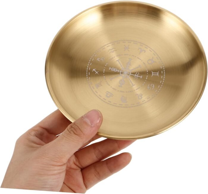 1Set Creative Stainless Steel Altar Board for Pendulum Divination Unique Ritual ... - Image 9