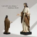 12inch Jesus Statue Hand Painted Jesus Christ with Open Arms Religious Home Deco... - Image 3