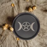 MAGICLULU Altar Plate Candle Holder Pentagram Table Tray 7 inch Ritual Burning I... - Image 4