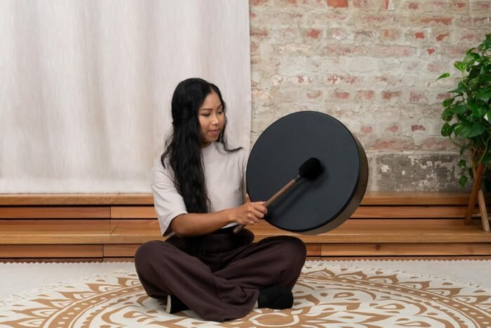 Meinl Sonic Energy 16" Bodhran Shaman Frame Drum with Mallet For Meditation, Sou... - Image 5